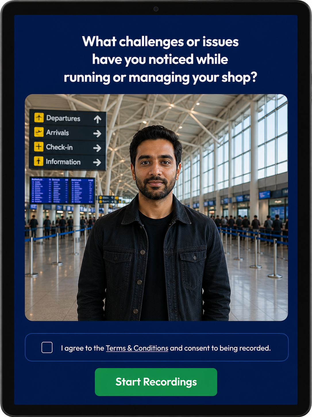 FeedbackBooth Kiosk Interface